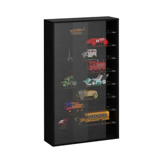 Vdd - Vitrinekast Staand Of Hangend - Wandvitrine - Vitrine - Glazen Kast - Wandvitrine - Verzamelkast - Glazen Kast - Schuifdeuren - 60 X 105 X 20 Cm