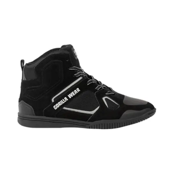 Gorilla Wear Troy High Tops Sportschoenen - Zwart/Grijs - 44 thumbnail