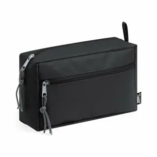 Toilettas Van Gerecycled Rpet | Make Up Tasje - 21 X 13 Cm - Zwart