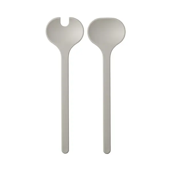 Mepal - Salad Server Set 2-piece Silueta - Dishwasher Resistant - Salad Couverts - Salad Fork And Spoon - Nordic White thumbnail