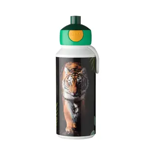 Mepal Campus Pop-Up Drinkfles Waterdichte Drinkfles Voor School, Herbruikbare Drinkfles Voor Kinderen, Bpa-vrij En Vaatwasserbestendig, 400 Ml, Wild