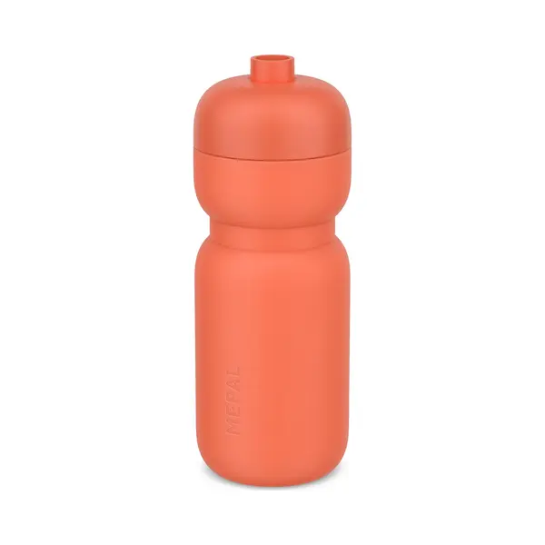 Mepal - Squeeze Bottle Sport - Leakproof Valve - Squeeze And Drink - Durable, Soft Material - Water Bottle - 600 Ml - Peach Orange thumbnail