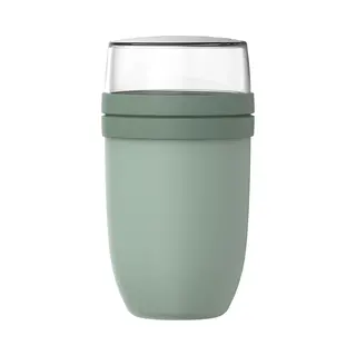 Mepal Lunchpot Xl Ellipse - 750 + 300 Ml - Yoghurtbeker En Muesli Beker To Go - Geschikt Voor Vriezer, Magnetron En Vaatwasser - Nordic Sage