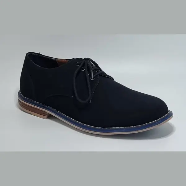 Hitman Schoenen Tomshoes - Heren Schoenen - Heren Veterschoenen - Nette Schoenen - Suède - Zwart - Maat 41 thumbnail