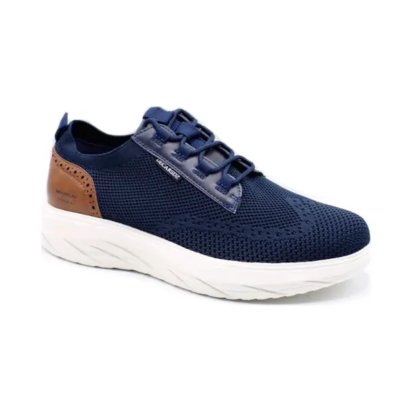 Hitman Schoenen Decarsdz® Heren Schoenen - Nette Schoenen - Veterschoenen - Lichtgewicht - Sneakers Heren - Blauw - Maat 44 thumbnail