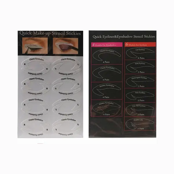 DW4Trading Eyeliner En Oogschaduw Sjablonen - 32 Sets thumbnail