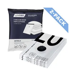 Luvego Vacuümzakken Voor Kleding En Dekbedden - 2 Xl Vacuüm Opbergzakken - Extra Grote Vacuümzakken
