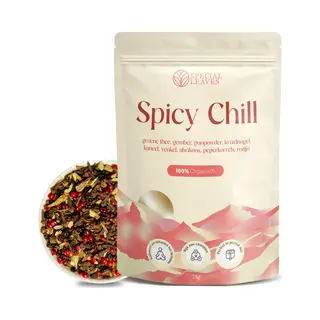 Special Leaves Spicy Chill - Chai Tee - Lose Tee Mit Grüntee, Ingwer, Zimt, Nelken & Kräutern - Aromatischer Wintertee & Weihnachtstee Für