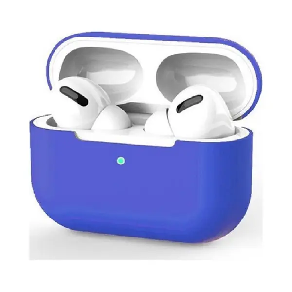 Jumada's Hoesje Geschikt Voor Apple AirPods Pro - Soft Case - Cover - Onepiece - Siliconen - Blauw thumbnail