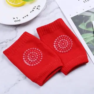 Jumada - Kniebeschermers Voor Kind - Kniebeschermers Voor Baby - Kruipbeschermers - Anti Slip - 1Set - Rood – One Size