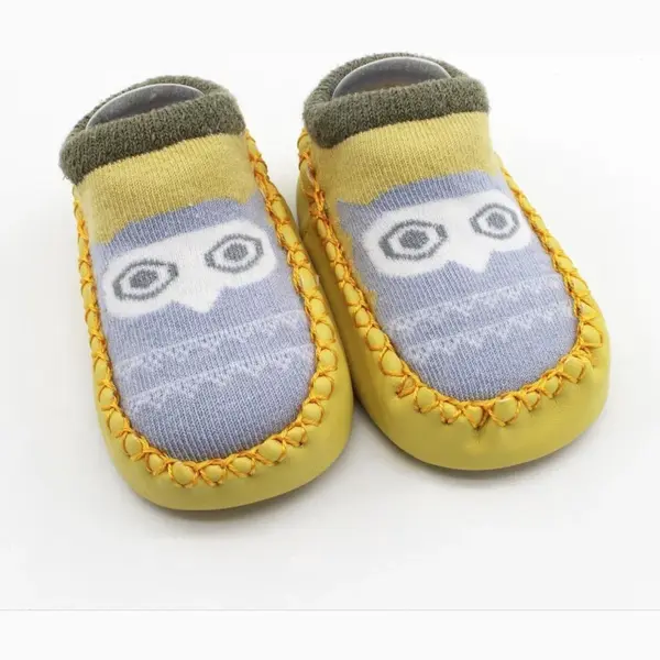Jumada's - Slofjes - Sloffen - Babyslofjes - Babysokken - Babyschoenen - Anti Slip - Geel - Kraamcadeau - Cadeau - Baby Slof - Babyslofjes - Baby thumbnail