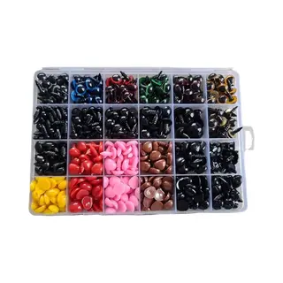 Knaak Veiligheidsoogjes & Neusjes - 1040 Stuks - Met Sluitringen - Multicolor - Knuffeloogjes - Set