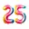 Cijfer 25, Regenboog