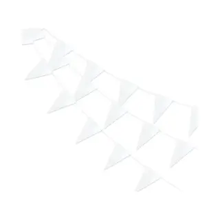 Q2P - Slingers - Verjaardag - Versiering - Bruiloft - Vlaggenlijn - Feestartikelen - Feest - Decoratie - Slinger - Wit