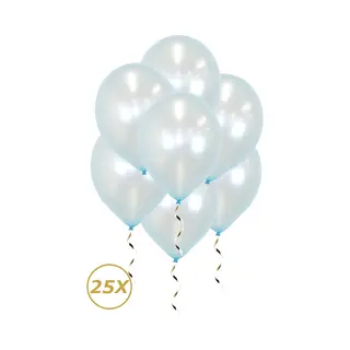 Q2P Baby Blauwe Helium Ballonnen Gender Reveal Versiering Feest Versiering Ballon BabyShower Metallic Blauw - 25 Stuks