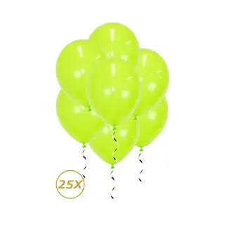 Q2P Groene Helium Ballonnen Versiering Verjaardag Versiering Feest Versiering Jungle Ballon Lime Groen Decoratie 25 Stuks
