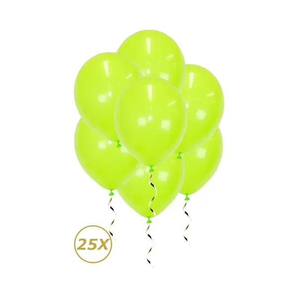 Q2P Groene Helium Ballonnen Versiering Verjaardag Versiering Feest Versiering Jungle Ballon Lime Groen Decoratie 25 Stuks thumbnail