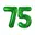 Groen, Groen Cijfer 75