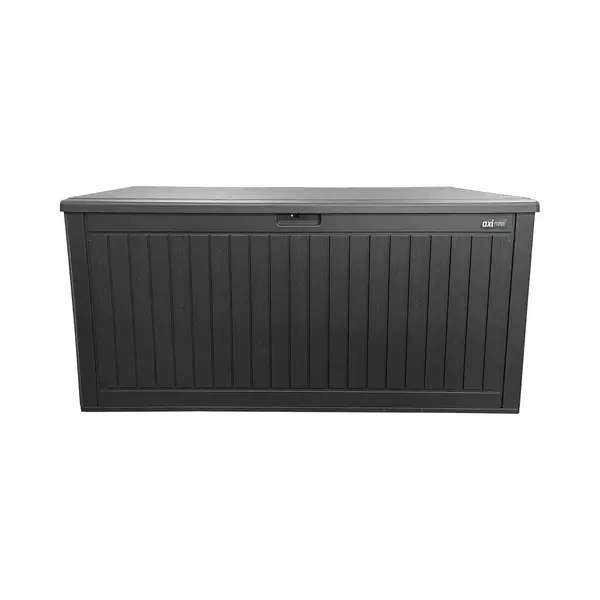 Axi Mike Opbergbox 1000 Liter – Kunststof Tuinbox – 1000 Liter – Zwart – Kussenbox Met Bodem Met Gasveren – Weerbestendig – 177 X 82 X 83 thumbnail