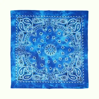 Fako Fashion - Paisley Bandana - Tie Dye - Acid Wash - Blauw