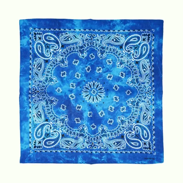 Fako Fashion - Paisley Bandana - Tie Dye - Acid Wash - Blauw thumbnail