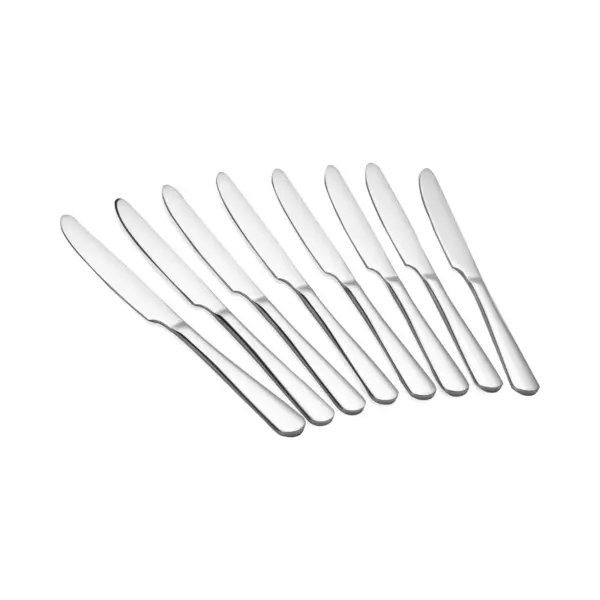 Alheco Set Van 8 Tafelmessen - Messen - Rvs - 23cm - Zilver thumbnail