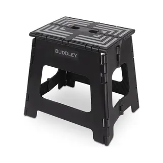 Buddley Tritthocker Klappbar – 32 Cm Hoher Tritt Mit Anti-Rutsch-Design - Tragfähigkeit Bis 99 Kg - Ideal Für Küche, Bad, Garage & Camping