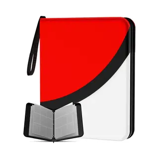 Napi Collection Folder Für 900 Karten - Ordner Für Karten - 9 Fächer - Kunstleder - Premium Kartenordner Mit Reißverschluss - 50 Seiten - A4