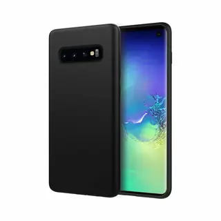 ShieldCase Silicone Case Geschikt Voor Samsung Galaxy S10 - Silicone Back Cover - Bescherming Tegen Vallen & Stoten - Zwart
