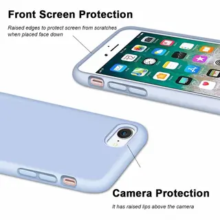 ShieldCase Silicone Case Geschikt Voor Apple IPhone 7 / 8 Hoesje - Optimale Bescherming - Perfecte Pasvorm - Tpu Materiaal - Paars