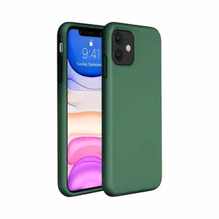 ShieldCase Silicone Case Geschikt Voor Apple IPhone 11 - Optimale Bescherming - Siliconen Hoesje - Backcover - Groen