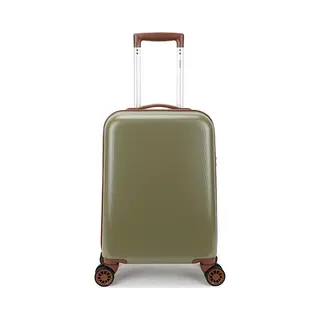 Decent-Verlag, Koffer, Fatsoenlijke Retro Handbagage Koffer 55 Cm Donkergroen, Groen, (35 l)