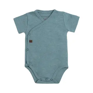 Baby's Only Rompertje Melange - Stonegreen - 44 - 100% Ecologisch Katoen - Gots