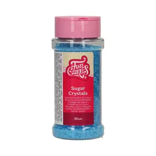 FunCakes Suikerkristallen - Blauw - 80g - Gekleurde Suiker - Eetbare Taartdecoratie