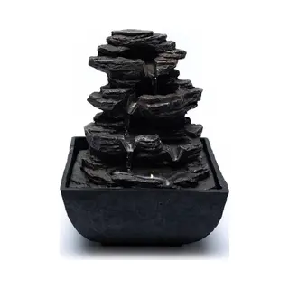 Yogi & Yogini naturals Rots Waterfontein Afmeting 13.3x13.3x18 Polyresin