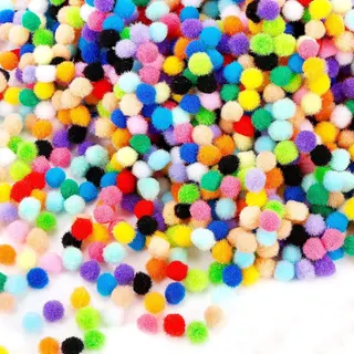 Allerion® Allerion Gekleurde Pompons - 1100 Stuks Van 1 Cm - Knutselen & Decoratie