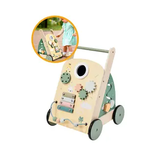 Miro. Miro® Baby Walker - Loopwagen Baby Kinderen - Educatief - Houten Speelgoed - Leren Lopen - Speelgoed 0 Tot 3 Jaar - Anti Slip Wieltjes