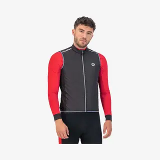 Rogelli Core Mouwloos Fietsjack Heren - Windstopper - Windvest Wielrennen - Zwart - Maat 3XL