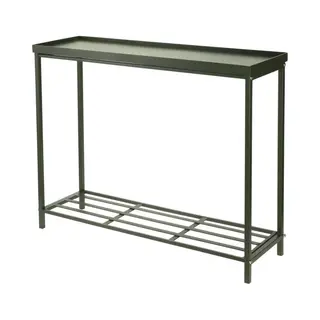 Pro Garden Plantenrek/plantentafel - Groen - Metaal - 75 X 23 X 60 Cm - Binnen En Buiten - Hoge Tafel