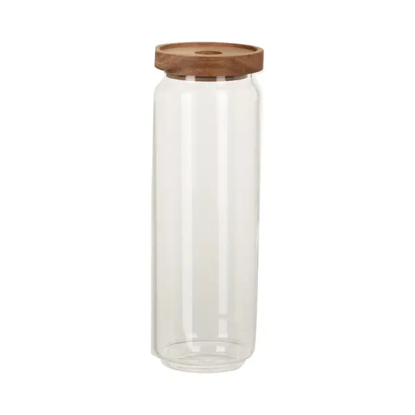 Excellent Houseware Glazen Luxe Keuken Voorraadpot/voorraadbus 1300 Ml- Voorraadbussen Met Luchtdichte Deksel - Afmeting, 9 X 25 Cm thumbnail
