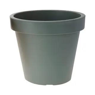 Pro Garden Bloempot - Donkergroen - Rond - D50 Cm - Kunststof - Plantenpot - Tuin Buiten