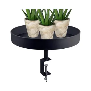 Excellent Houseware Table Tray With Clamp Screw Black