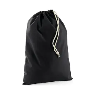 Canvas Opberg Zakjes/tasjes Met Afsluitkoord - Katoen - Zwart - 30x45 Cm - Cadeau Tasjes/goodie Bags - 8 Liter