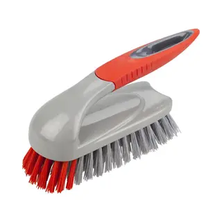Buemag Schrobborstel Met Handvat - Rood/grijs - Kunststof - Schoonmaken Borstels