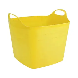 Plasticforte Flexibele Kuip - 40L - Kunststof - Geel - Emmer - Wasmand