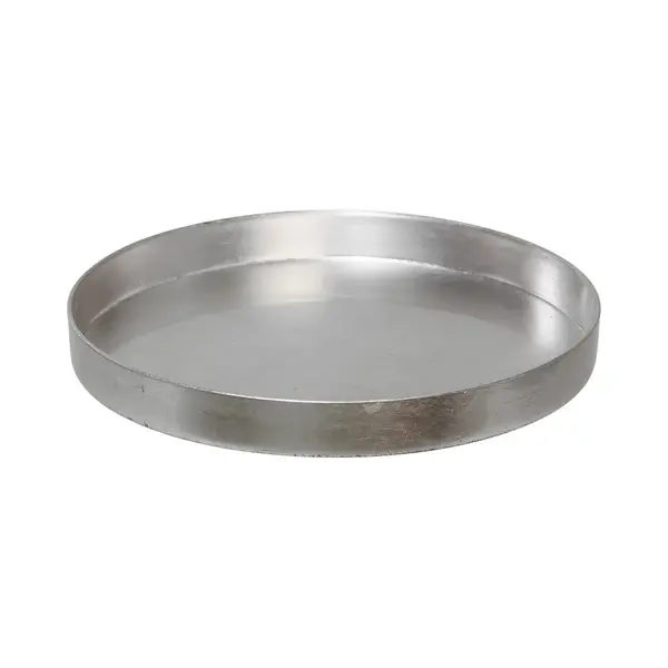 Othmar Decorations Dienblad/kaarsenplateau - Zilver - D27 Cm - Kunststof - Rond thumbnail