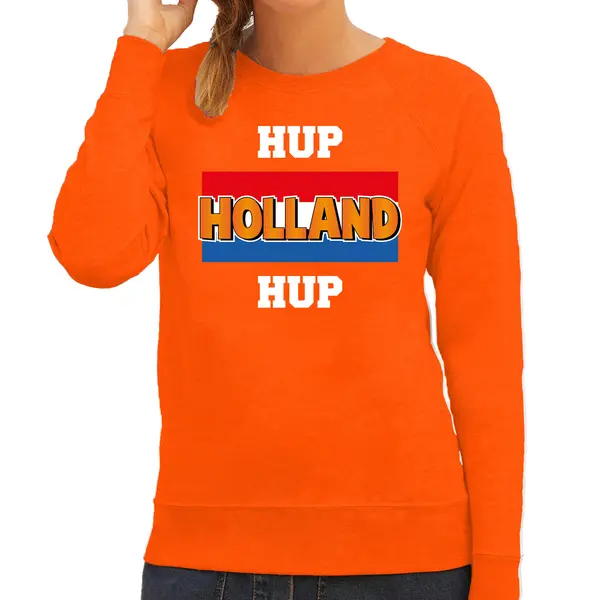 Bellatio Decorations Oranje Fan Sweater Voor Dames - Hup Holland Hup - Nederland Supporter - Ek/ Wk Trui / Outfit Xxl thumbnail
