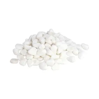Gerimport Kiezelsteentjes - 2x Zakjes - Wit - 400 Gram - Decoratie Steentjes Voor O.a Aquarium Of Bloempot