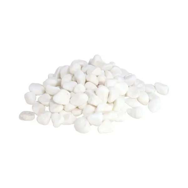 Gerimport Kiezelsteentjes - 2x Zakjes - Wit - 400 Gram - Decoratie Steentjes Voor O.a Aquarium Of Bloempot thumbnail
