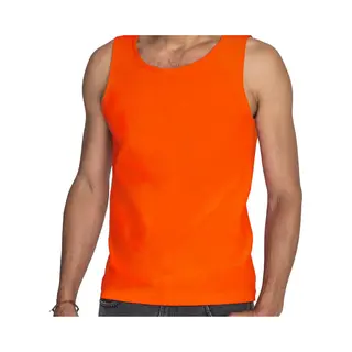 Sol's Sols Oranje Tanktop / Hemdje - Heren - Ek / Wk Voetbal Supporter / Koningsdag - Katoen - Mouwloos T-shirt / Tanktops / Singlet Xl